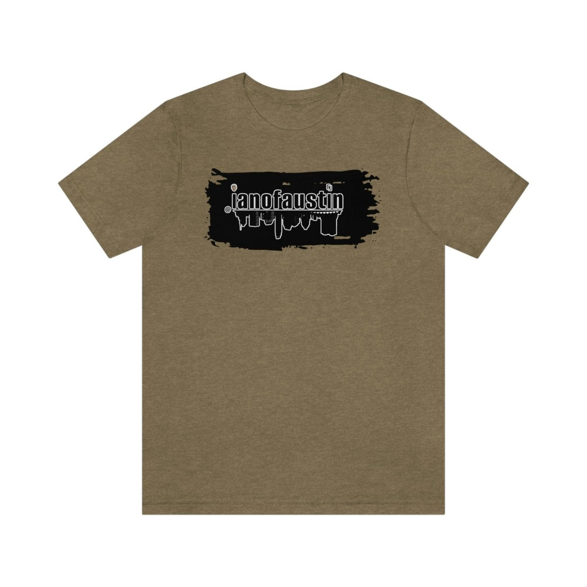 @ianofaustin REAL Austin Skyline Black Brush - T-Shirt | ShirtyAgents
