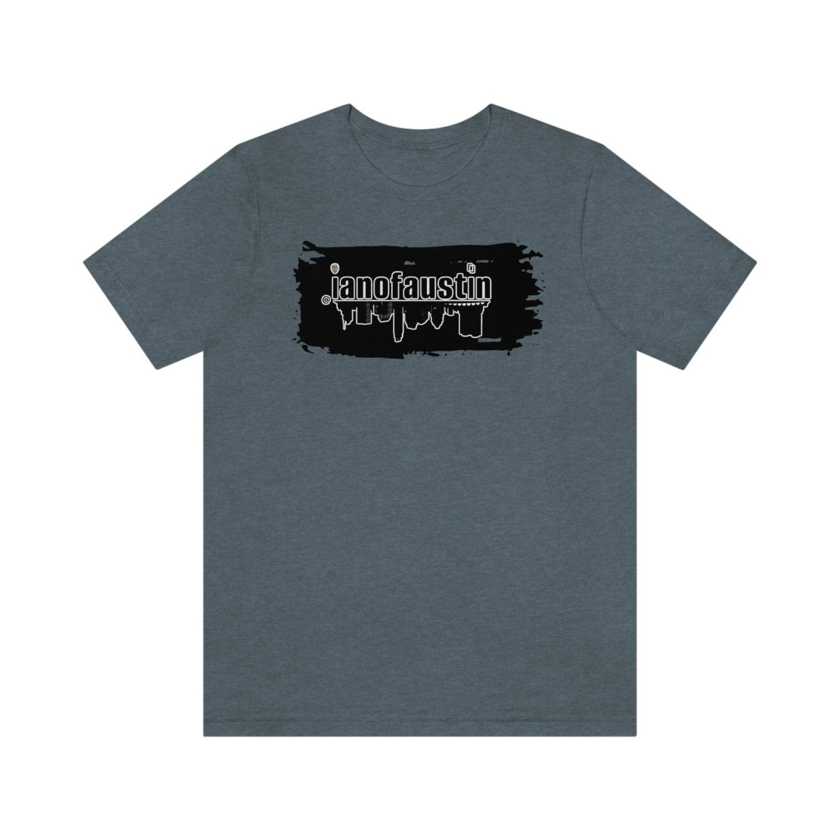 @ianofaustin REAL Austin Skyline Black Brush - T-Shirt | ShirtyAgents