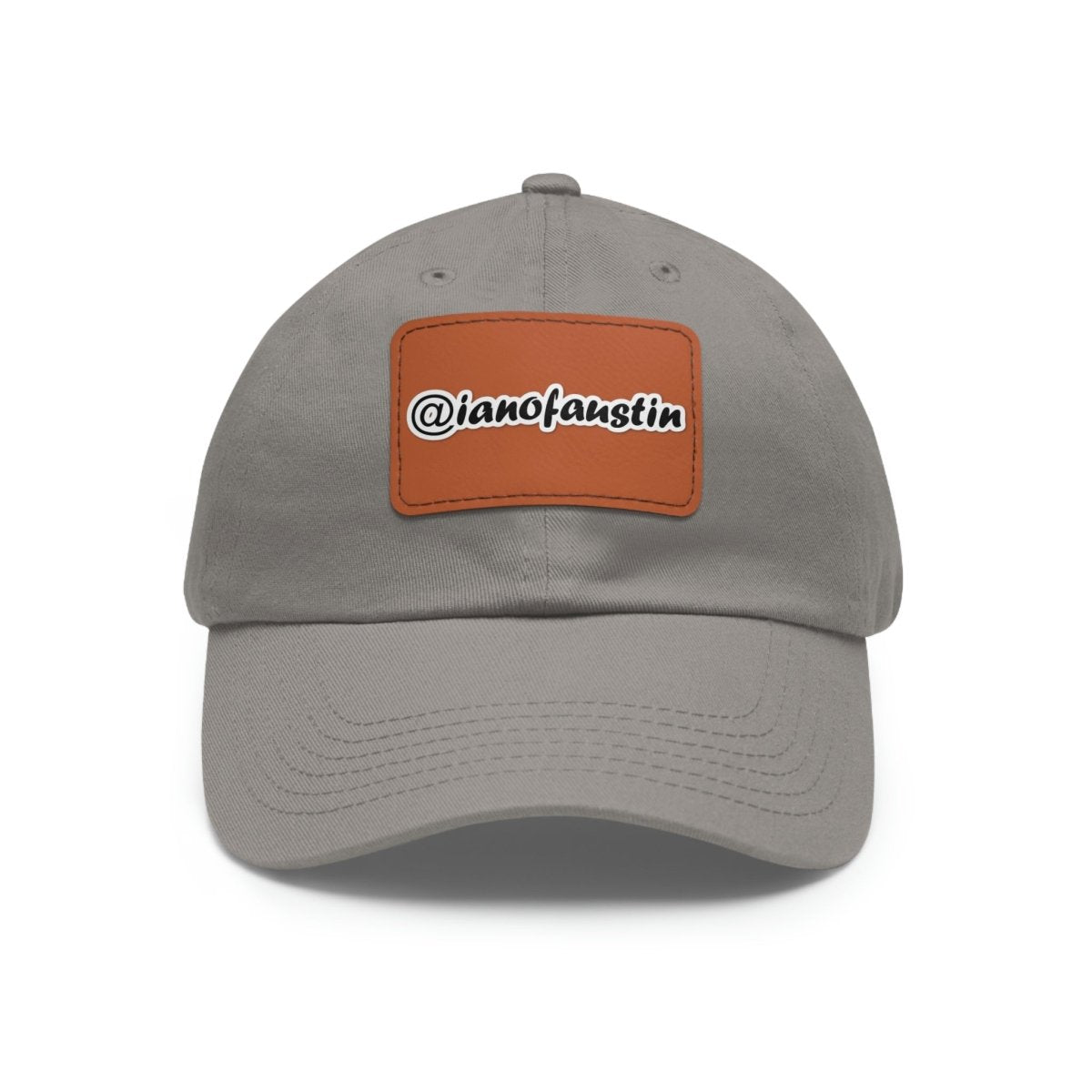 🧢 @ianofaustin Signature Logo Hat with Leather Patch #ianofaustin - Hats | ShirtyAgents