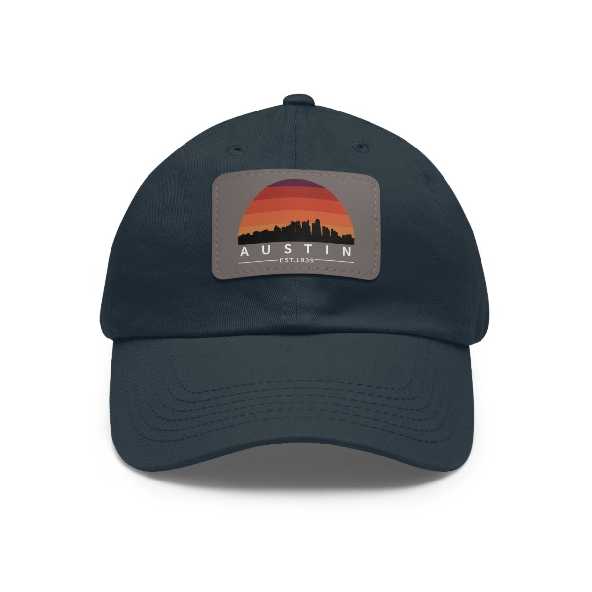 Austin Established Retro Sunset Hat with Leather Patch - Hats | ShirtyAgents