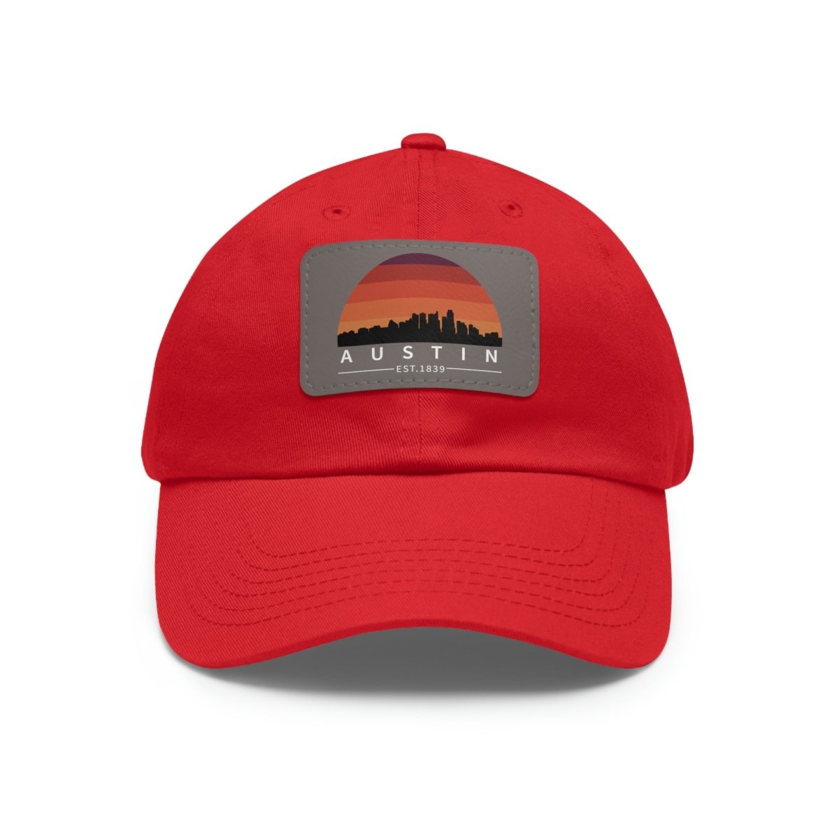 Austin Established Retro Sunset Hat with Leather Patch - Hats | ShirtyAgents