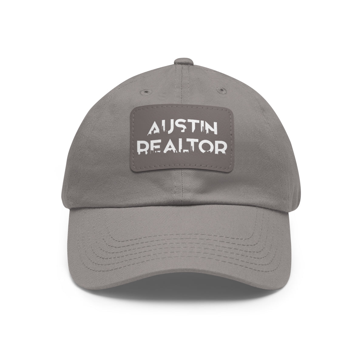 Austin Realtor Skyline Hat with Leather Patch - Hats | ShirtyAgents