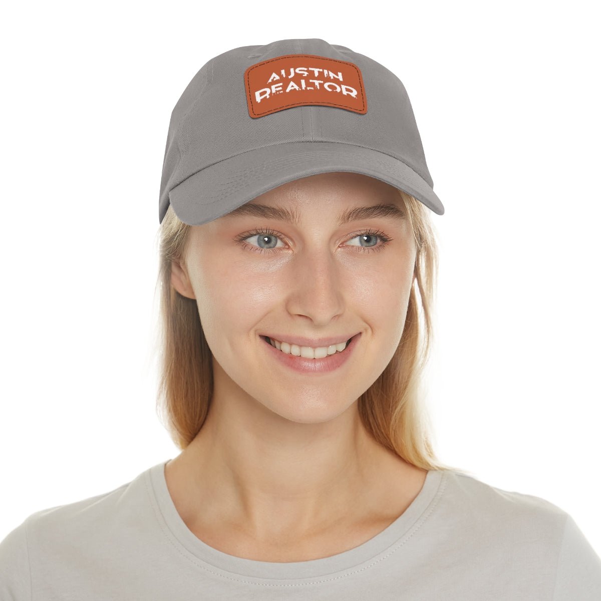 Austin Realtor Skyline Hat with Leather Patch - Hats | ShirtyAgents