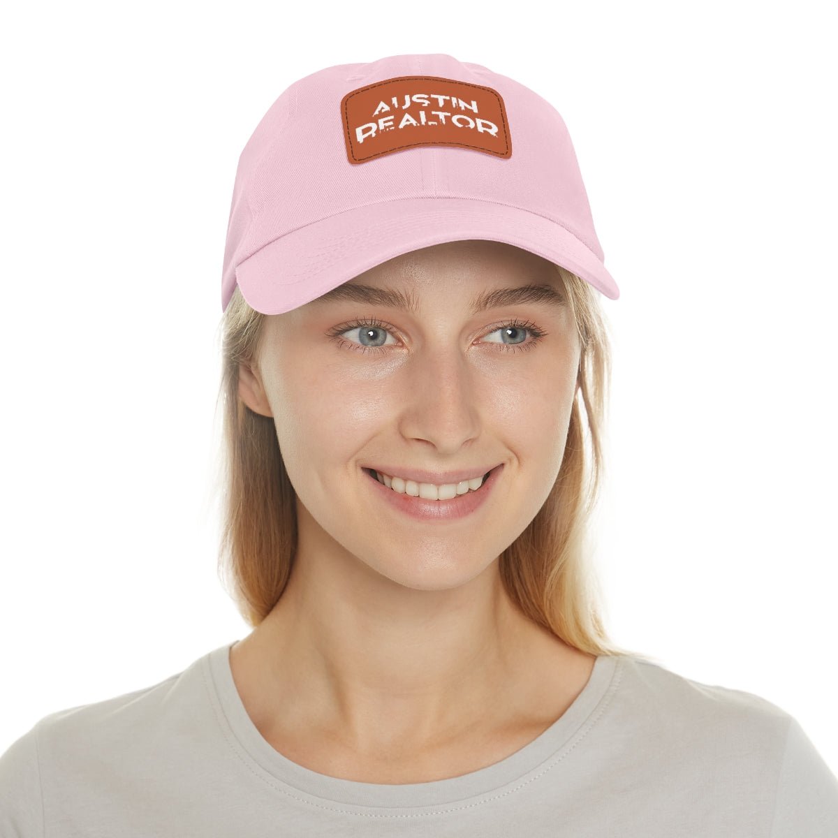 Austin Realtor Skyline Hat with Leather Patch - Hats | ShirtyAgents
