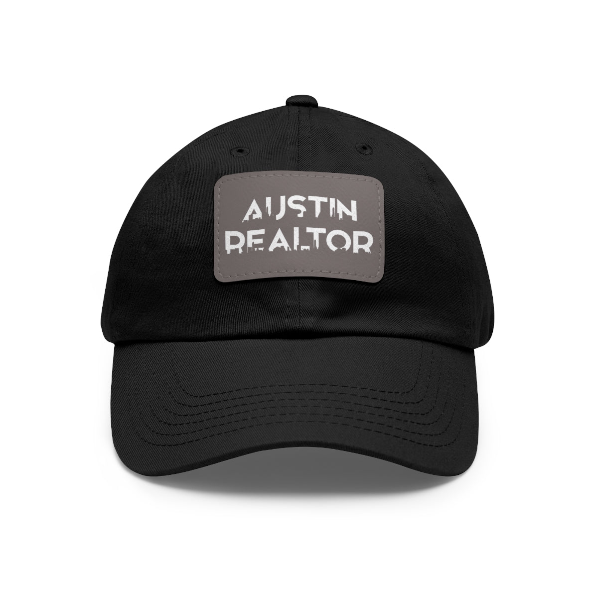 Austin Realtor Skyline Hat with Leather Patch - Hats | ShirtyAgents