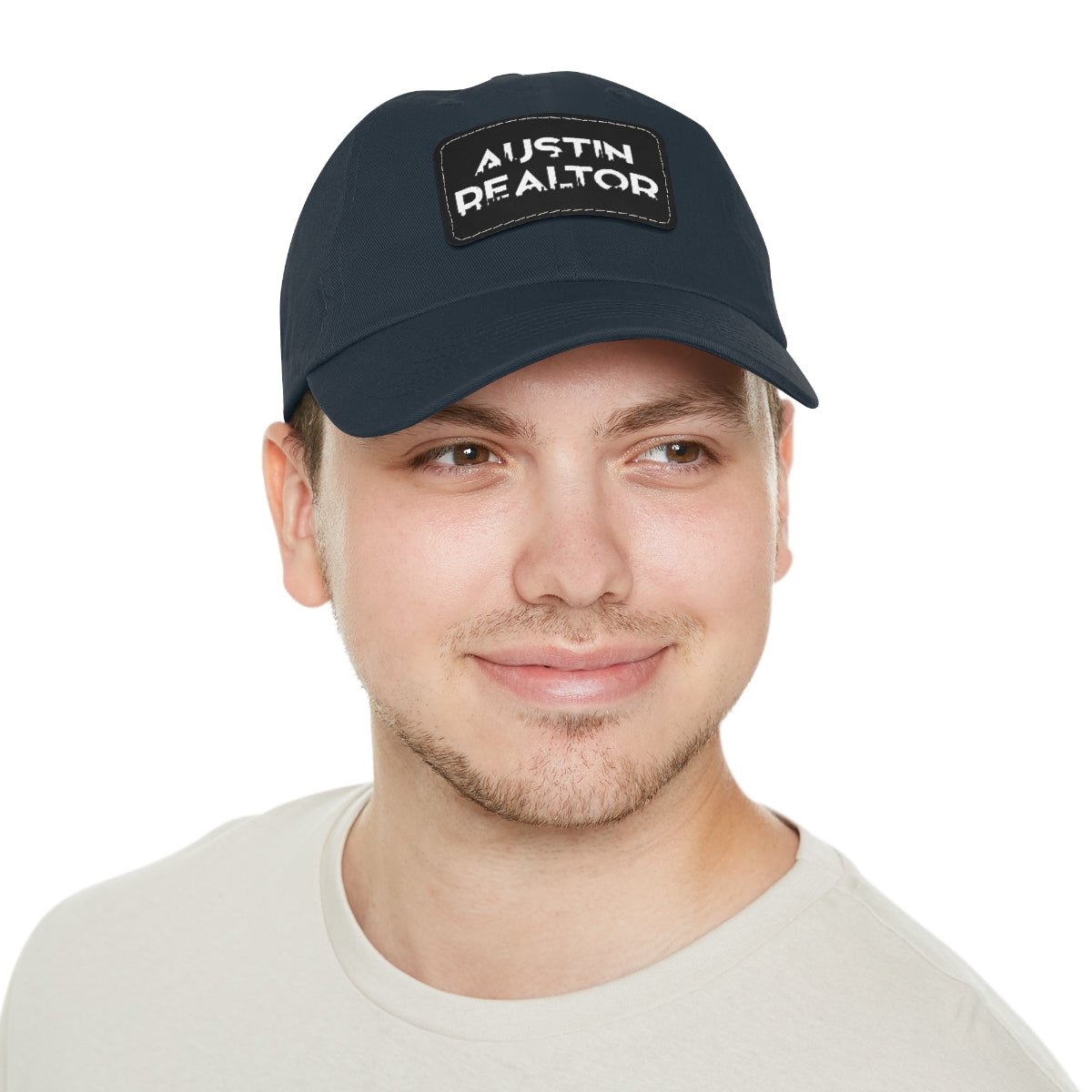 Austin Realtor Skyline Hat with Leather Patch - Hats | ShirtyAgents