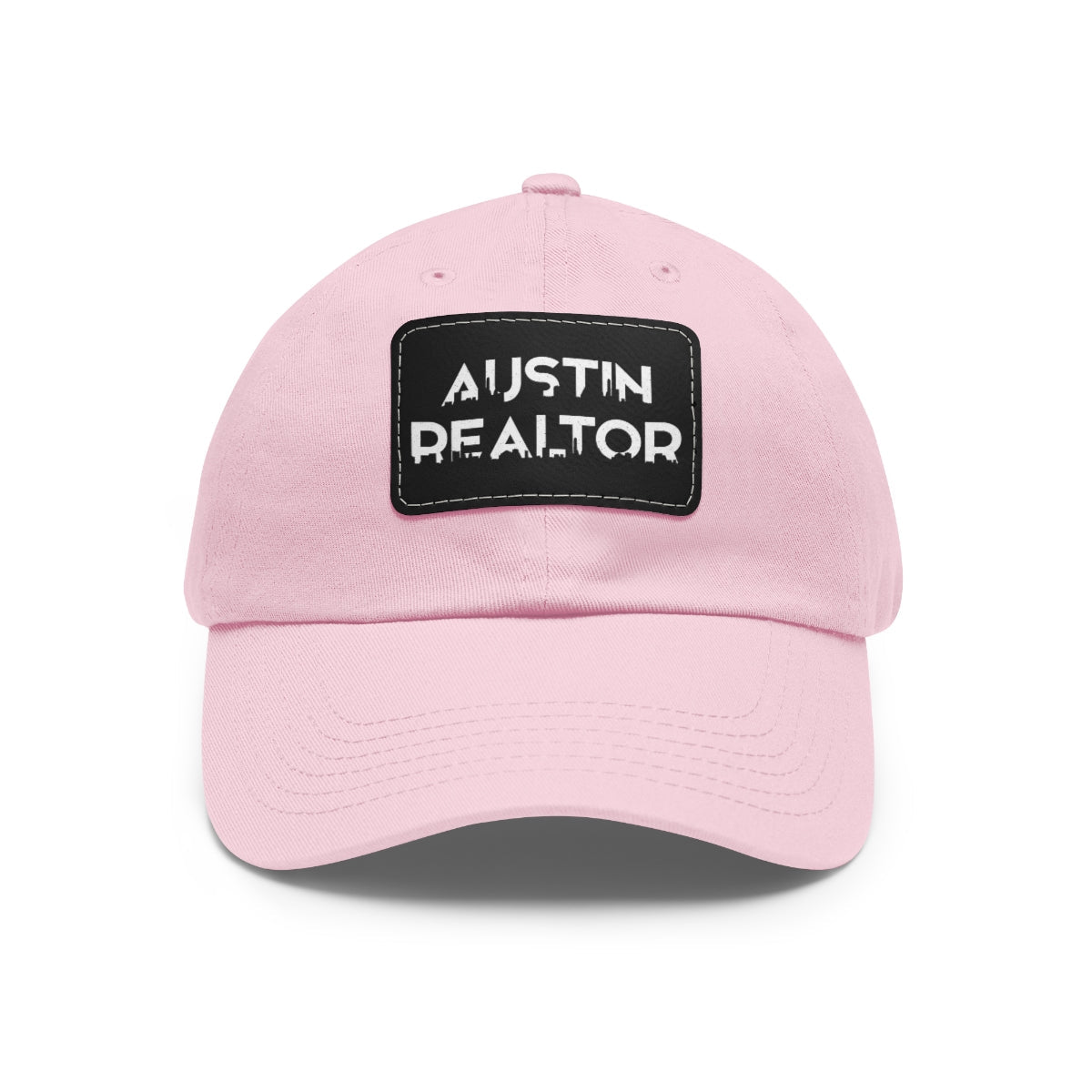 Austin Realtor Skyline Hat with Leather Patch - Hats | ShirtyAgents