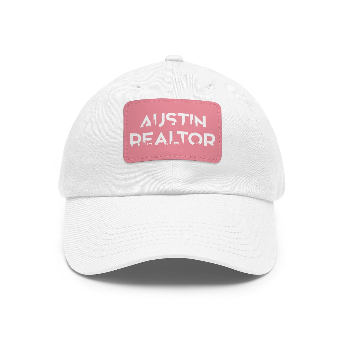 Austin Realtor Skyline Hat with Leather Patch - Hats | ShirtyAgents