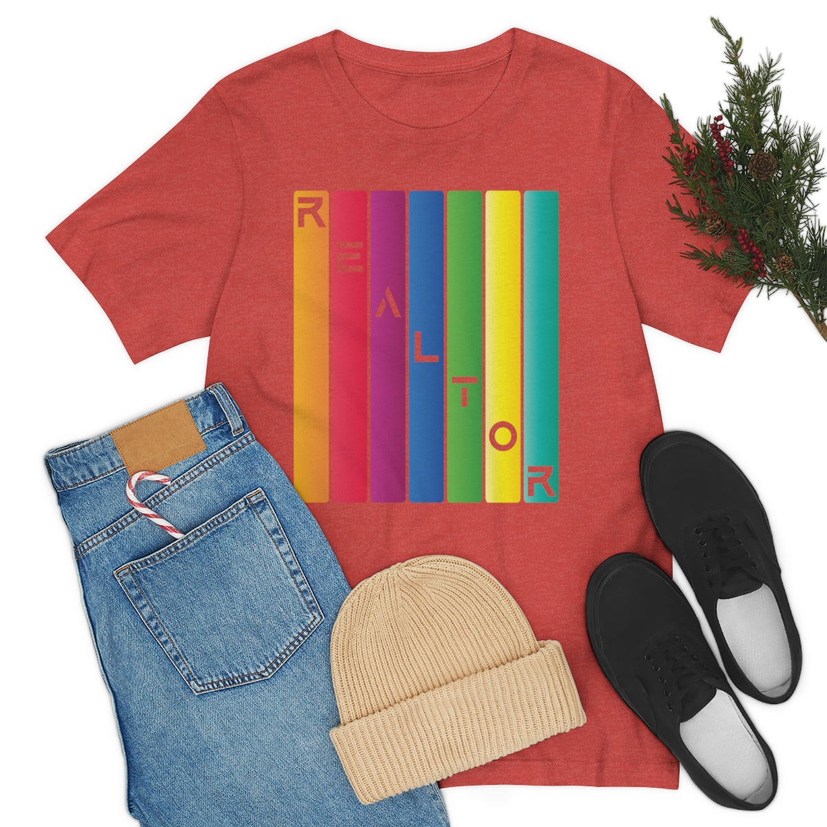 Realtor Colored Bars Tee