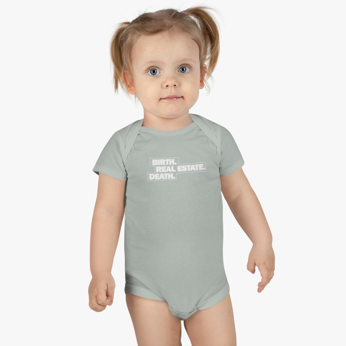 Birth. Real Estate. Death. Baby Onesie - Kids clothes | ShirtyAgents
