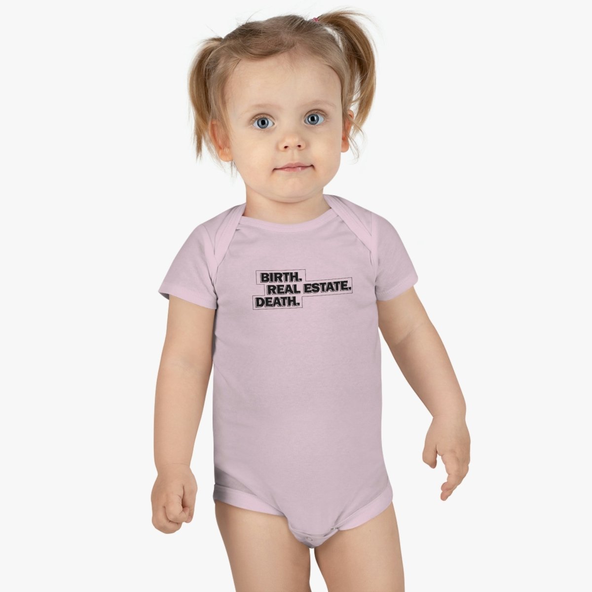 Birth. Real Estate. Death. Baby Onesie - Kids clothes | ShirtyAgents