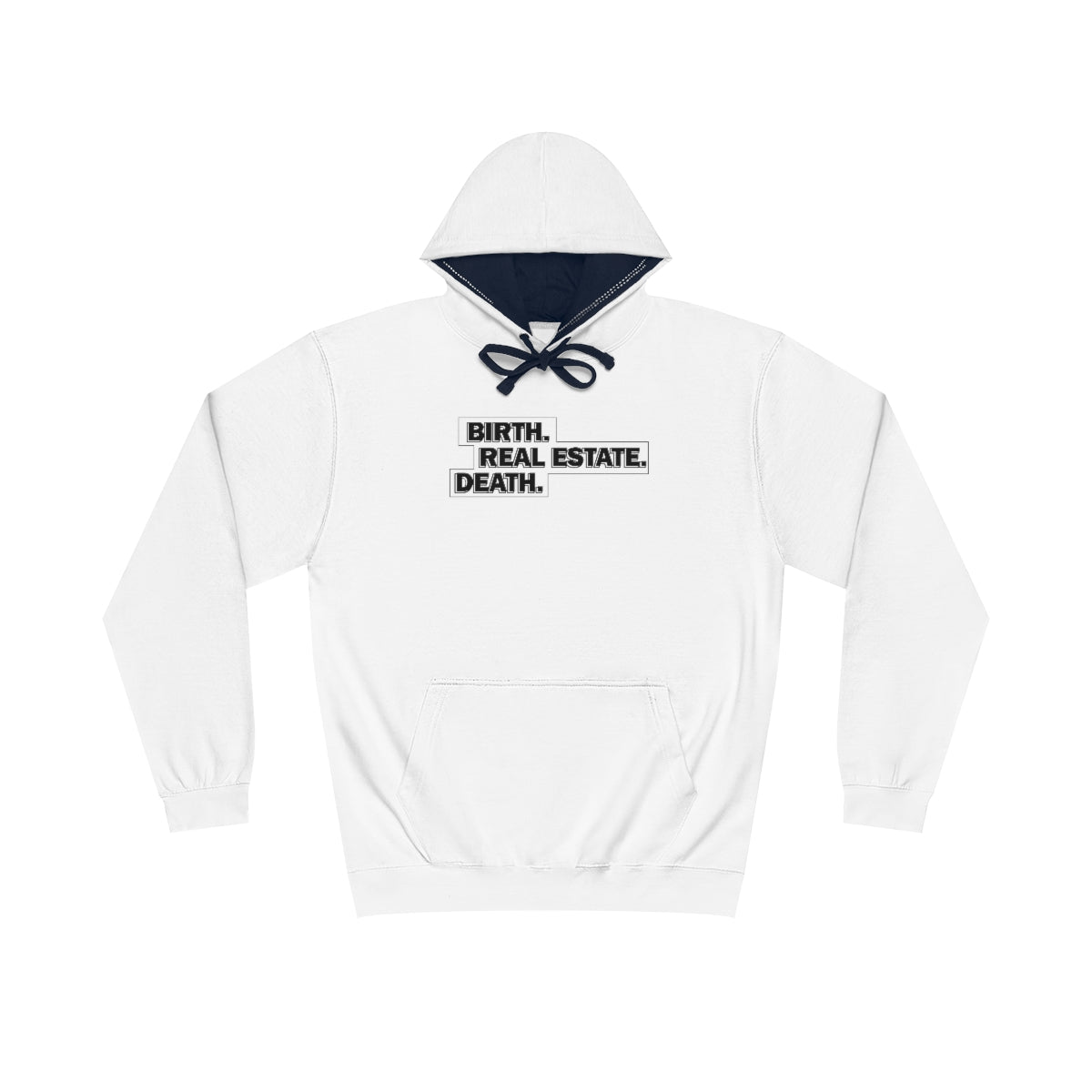Birth. Real Estate. Death. Hoodie - Hoodie | ShirtyAgents