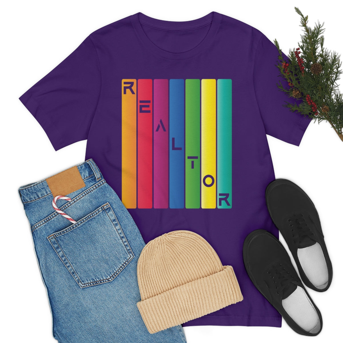 Realtor Colored Bars Tee