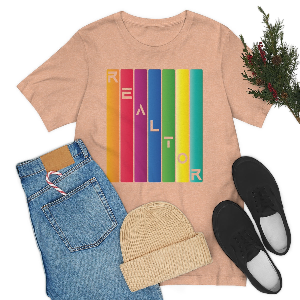 Realtor Colored Bars Tee