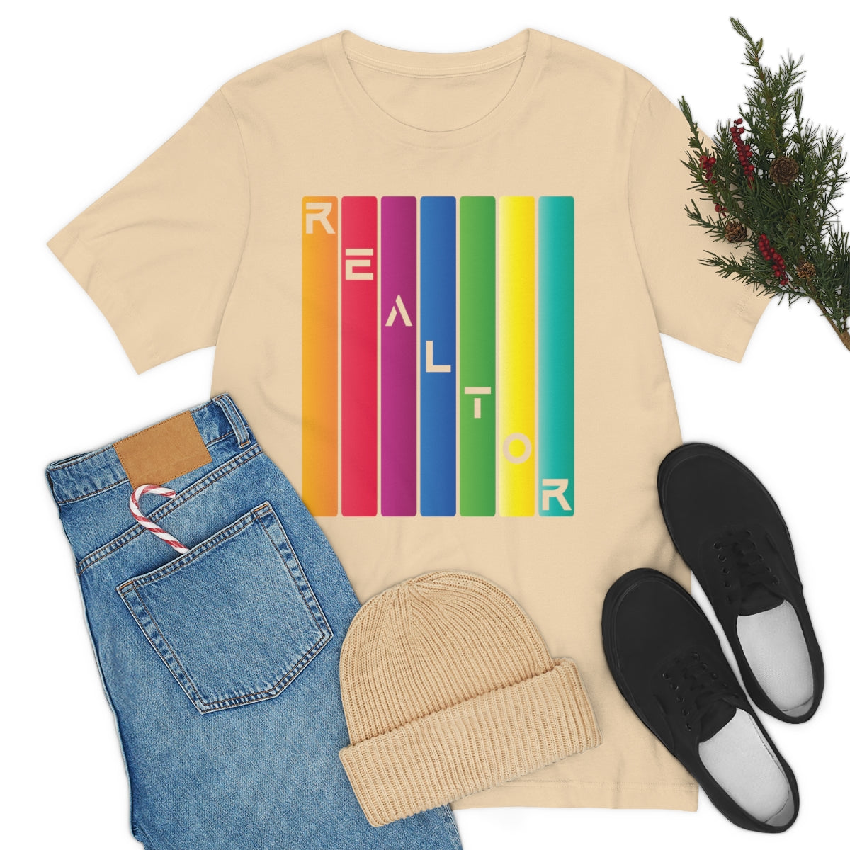 Realtor Colored Bars Tee