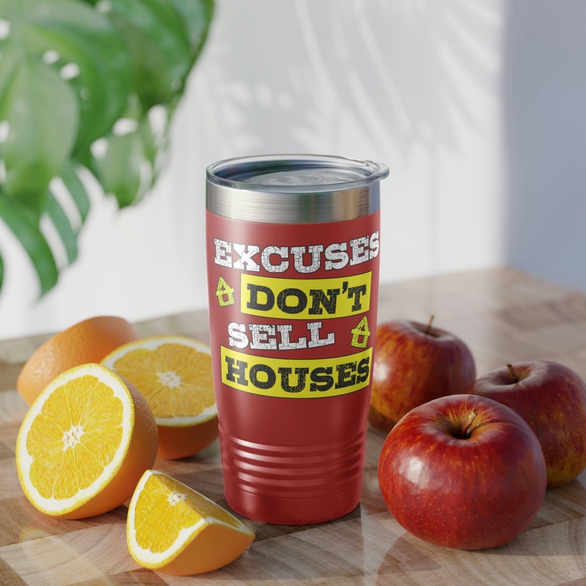 Excuses Don't Sell Houses Ringneck Tumbler - Mug | ShirtyAgents