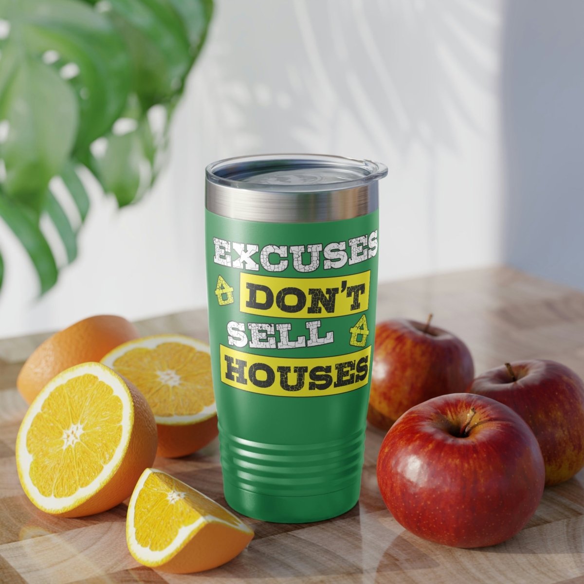 Excuses Don't Sell Houses Ringneck Tumbler - Mug | ShirtyAgents