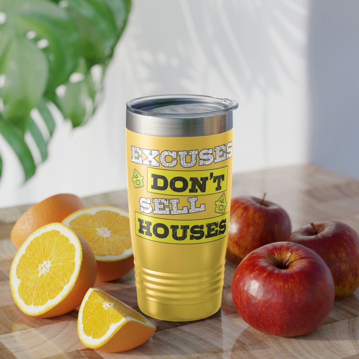 Excuses Don't Sell Houses Ringneck Tumbler - Mug | ShirtyAgents