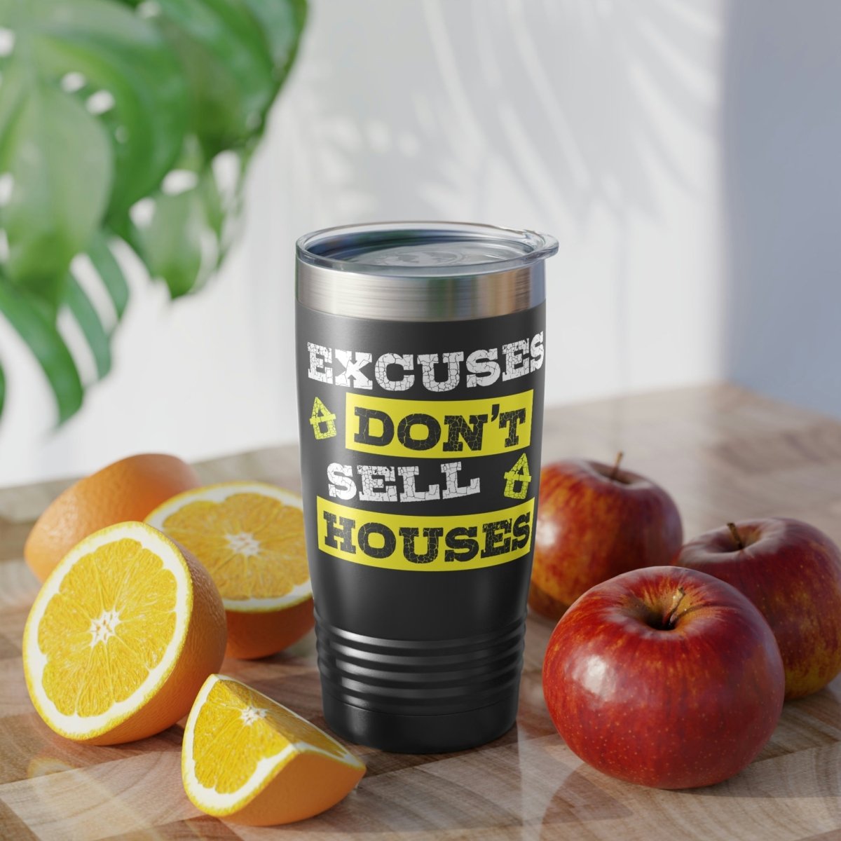 Excuses Don't Sell Houses Ringneck Tumbler - Mug | ShirtyAgents