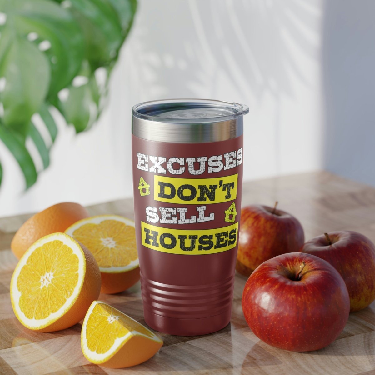 Excuses Don't Sell Houses Ringneck Tumbler - Mug | ShirtyAgents