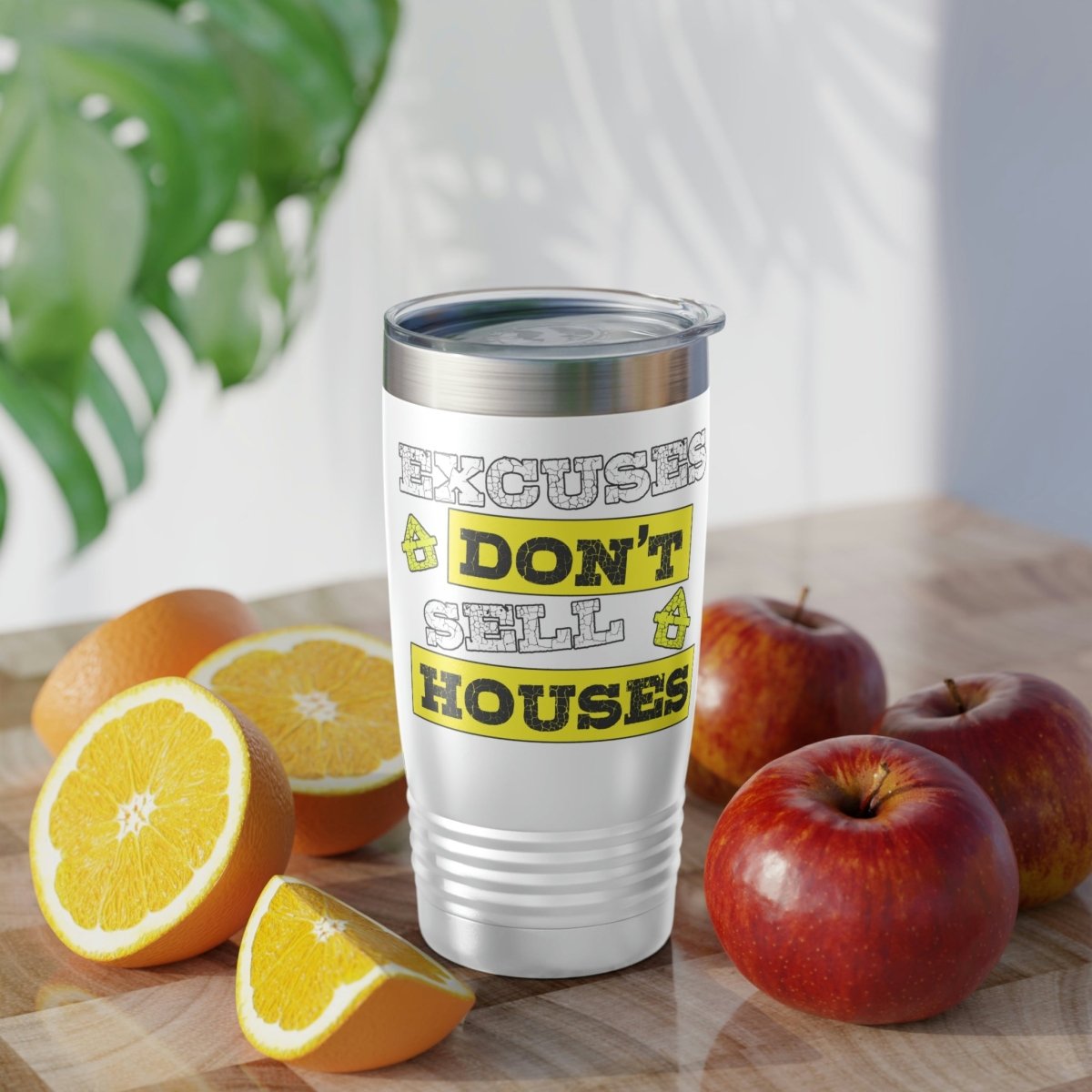 Excuses Don't Sell Houses Ringneck Tumbler - Mug | ShirtyAgents