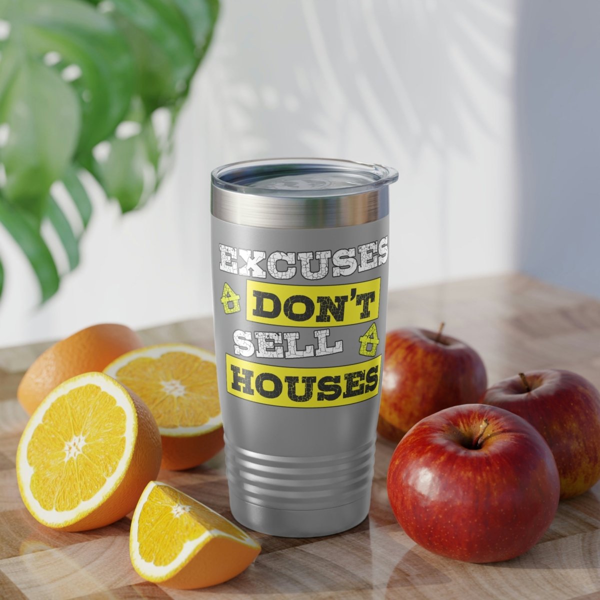 Excuses Don't Sell Houses Ringneck Tumbler - Mug | ShirtyAgents