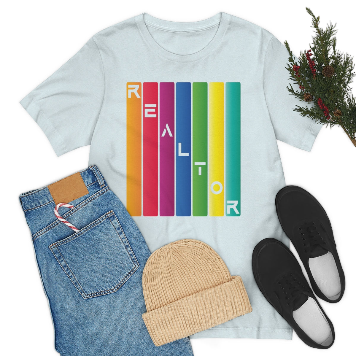 Realtor Colored Bars Tee