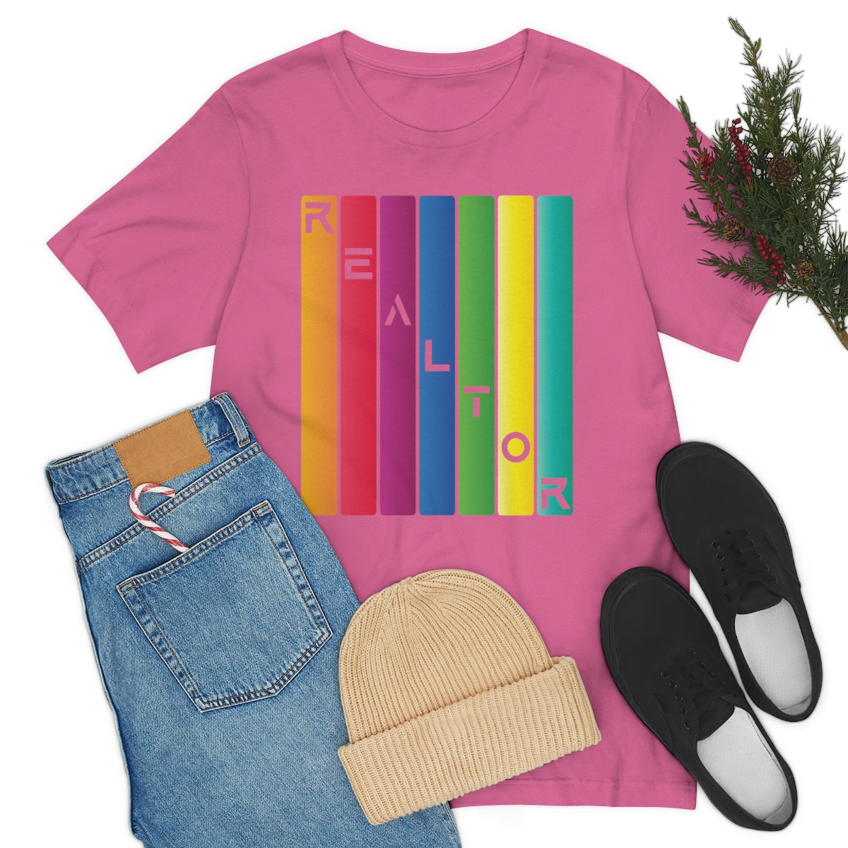 Realtor Colored Bars Tee