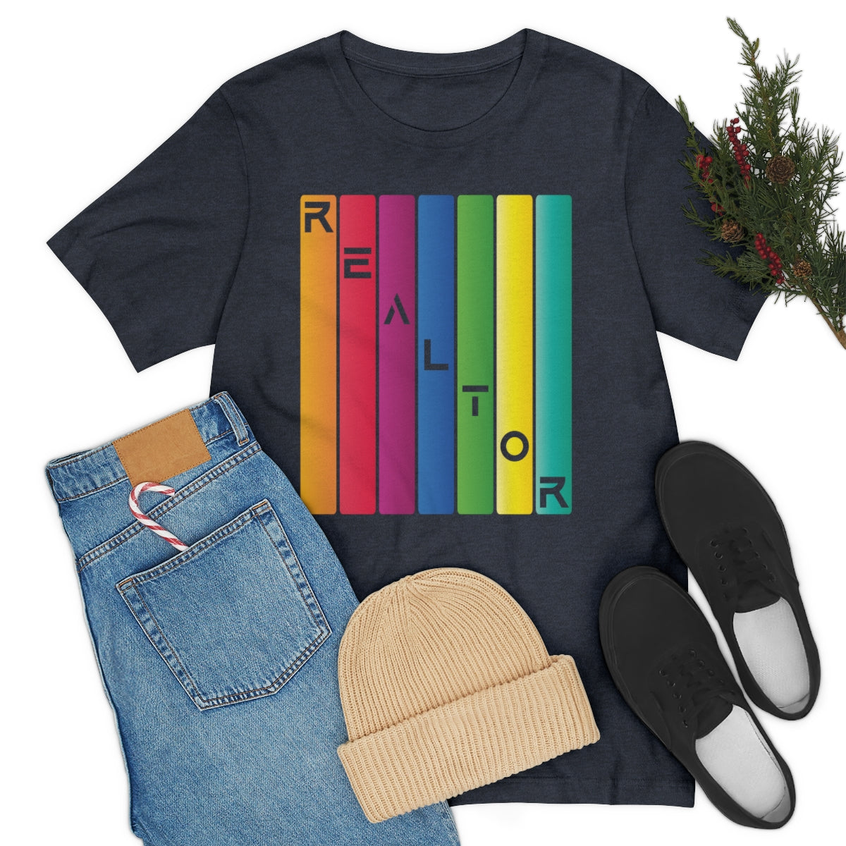Realtor Colored Bars Tee