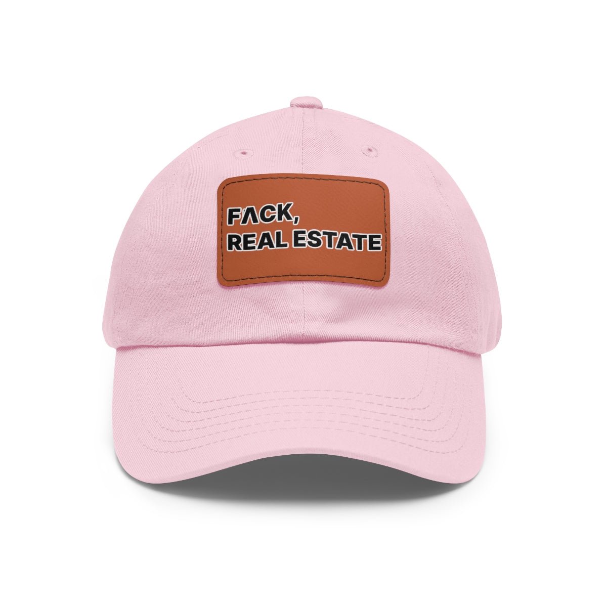 FACK Real Estate Hat with Leather Patch - Hats | ShirtyAgents