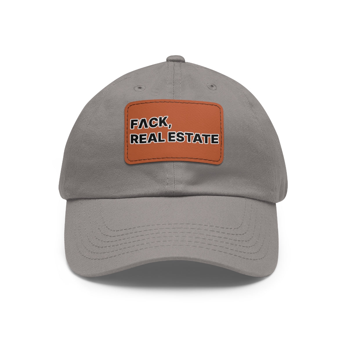 FACK Real Estate Hat with Leather Patch - Hats | ShirtyAgents