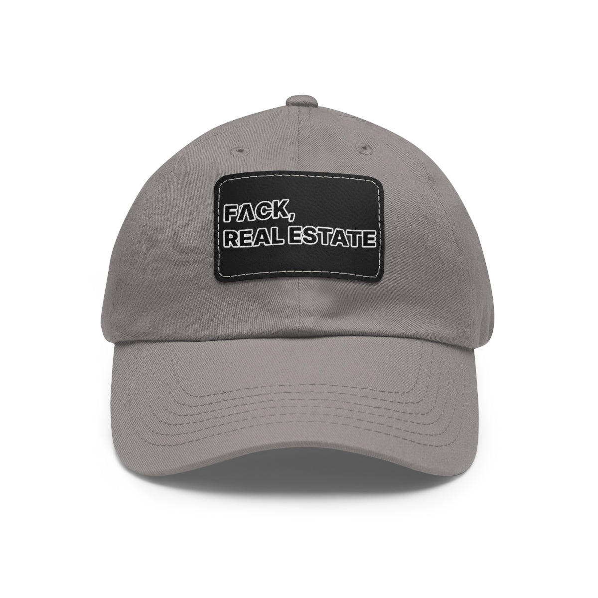 FACK Real Estate Hat with Leather Patch - Hats | ShirtyAgents