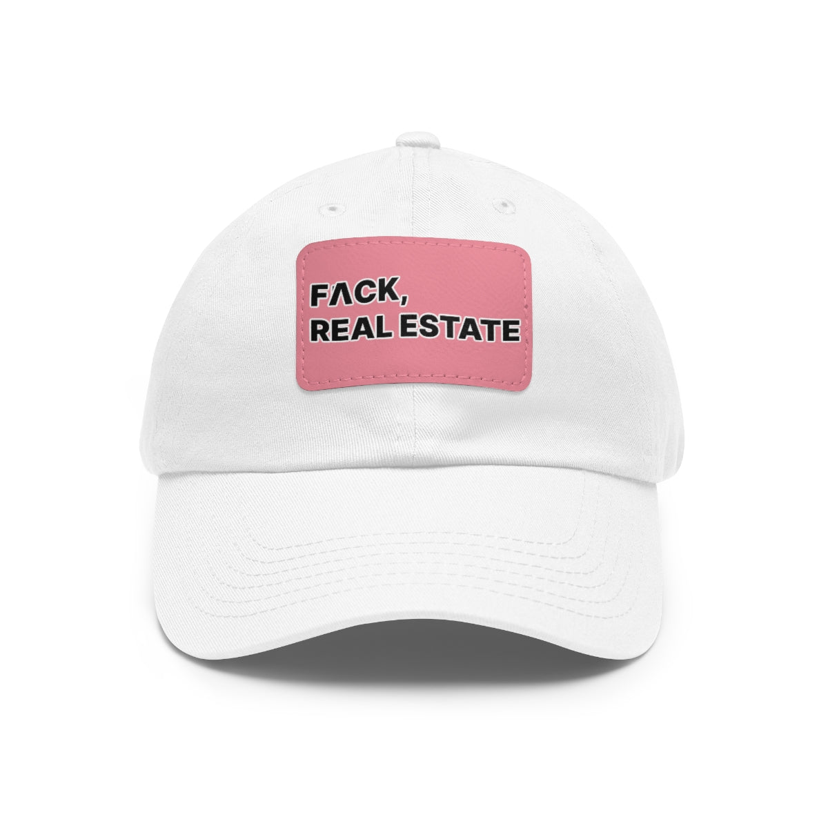 FACK Real Estate Hat with Leather Patch - Hats | ShirtyAgents