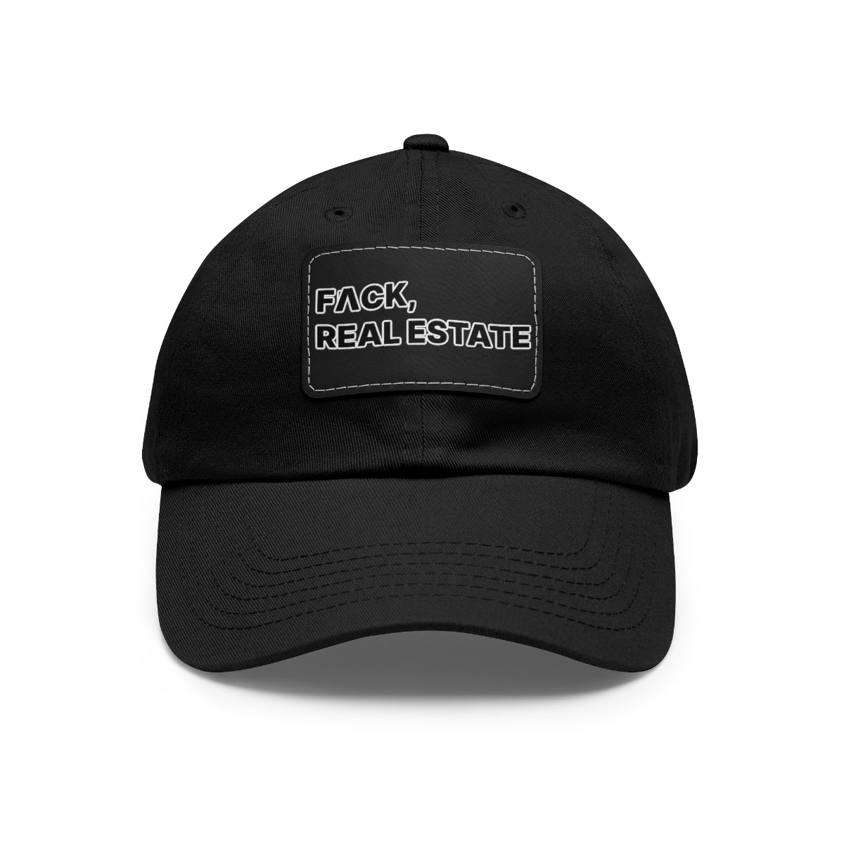FACK Real Estate Hat with Leather Patch - Hats | ShirtyAgents