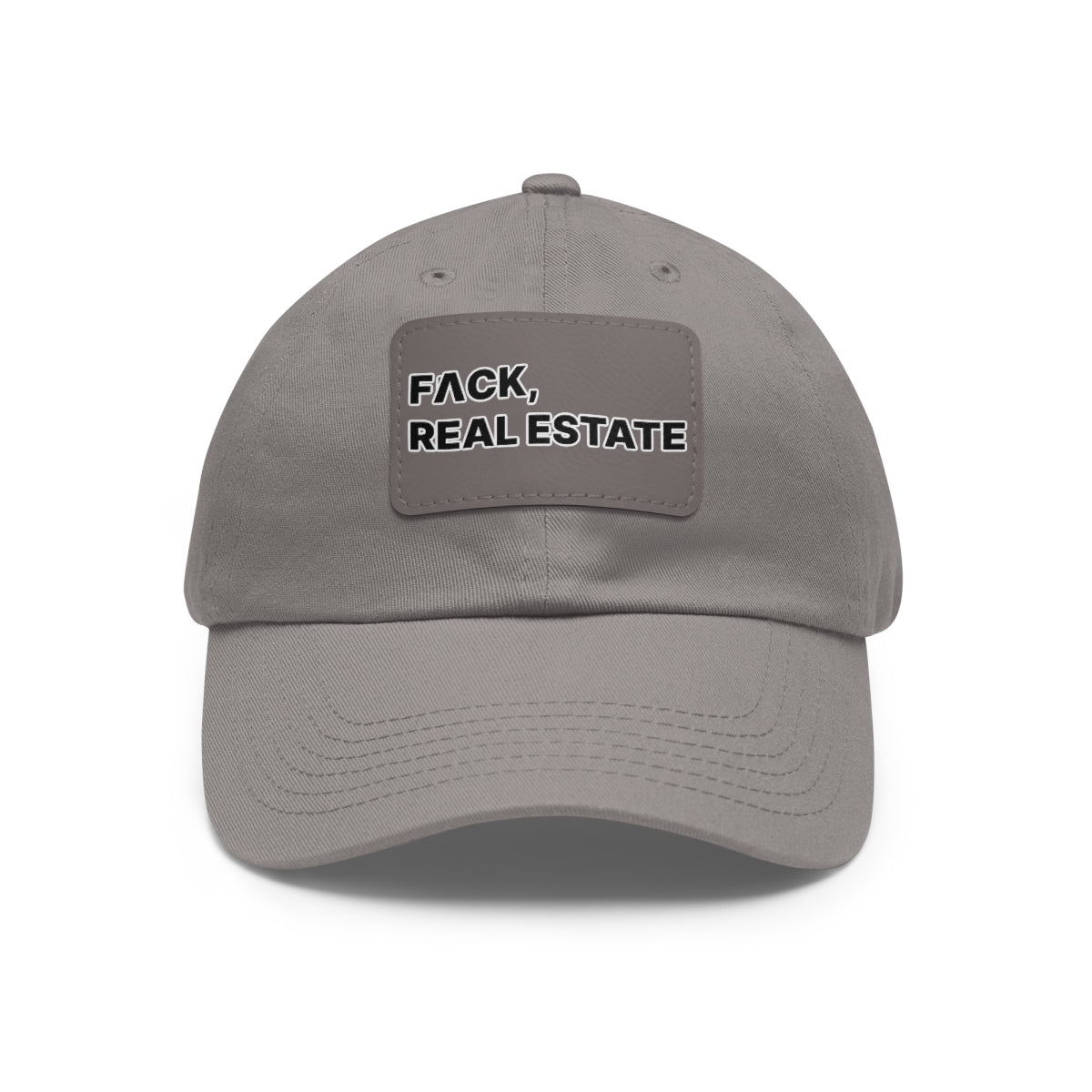 FACK Real Estate Hat with Leather Patch - Hats | ShirtyAgents
