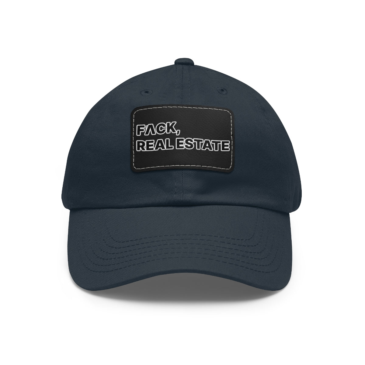 FACK Real Estate Hat with Leather Patch - Hats | ShirtyAgents