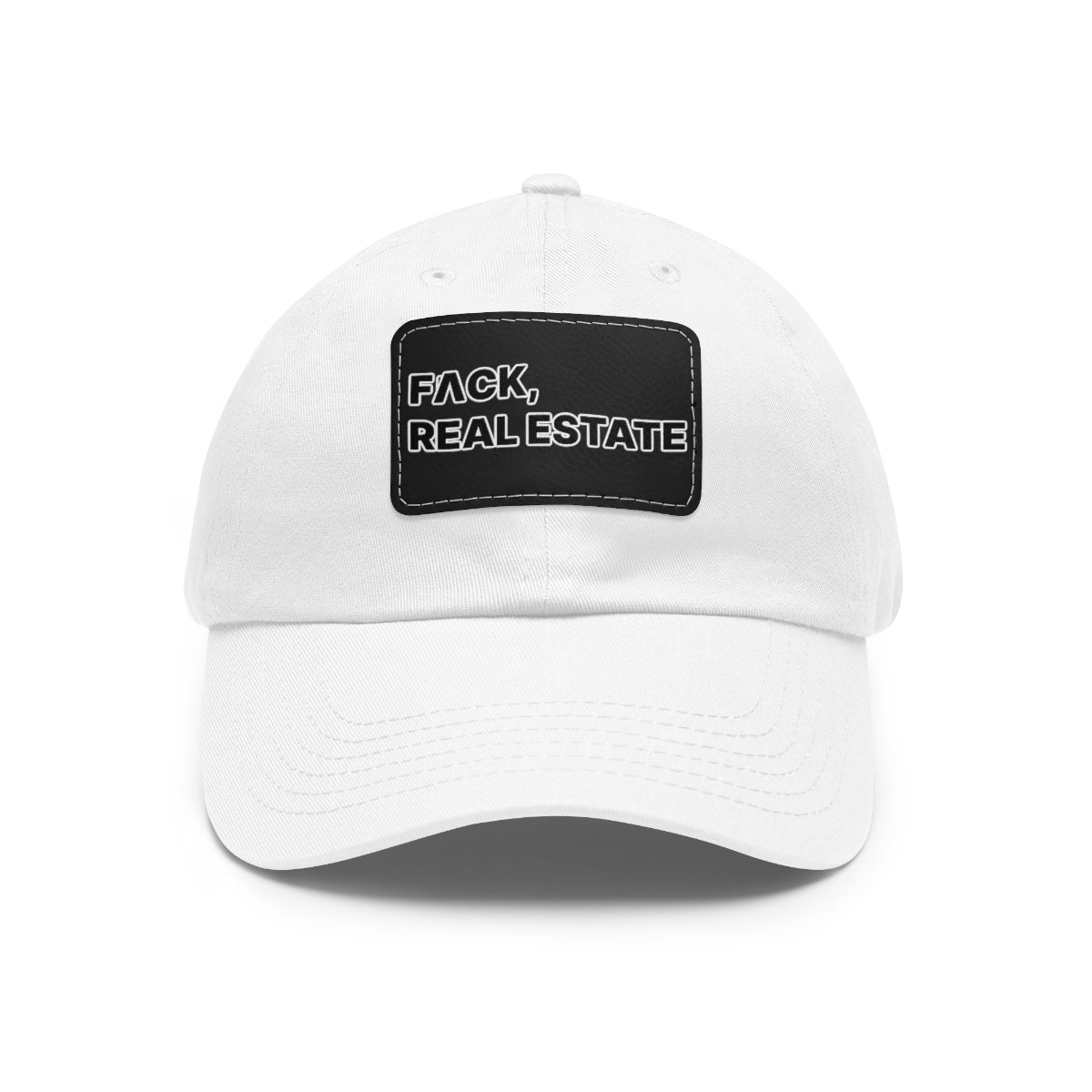 FACK Real Estate Hat with Leather Patch - Hats | ShirtyAgents