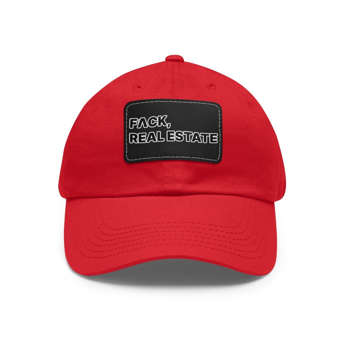 FACK Real Estate Hat with Leather Patch - Hats | ShirtyAgents