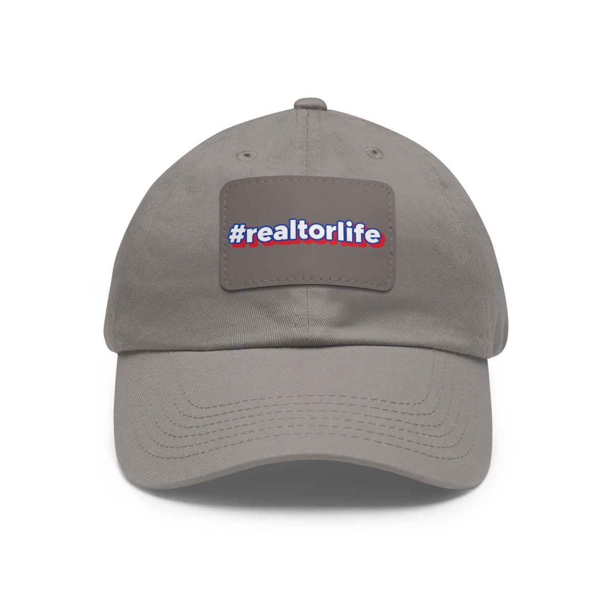 Hashtag Realtorlife Hat with Leather Patch - Hats | ShirtyAgents