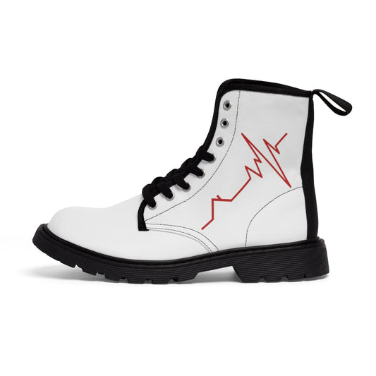 Housebeat Red Canvas Boots - Shoes | ShirtyAgents