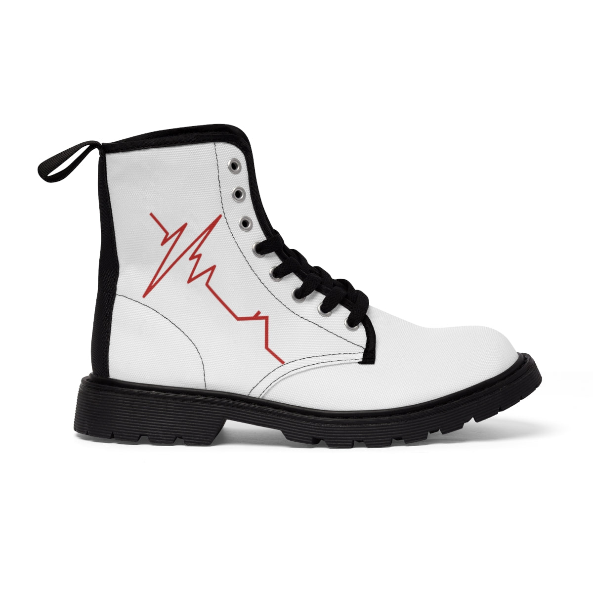 Housebeat Red Canvas Boots - Shoes | ShirtyAgents