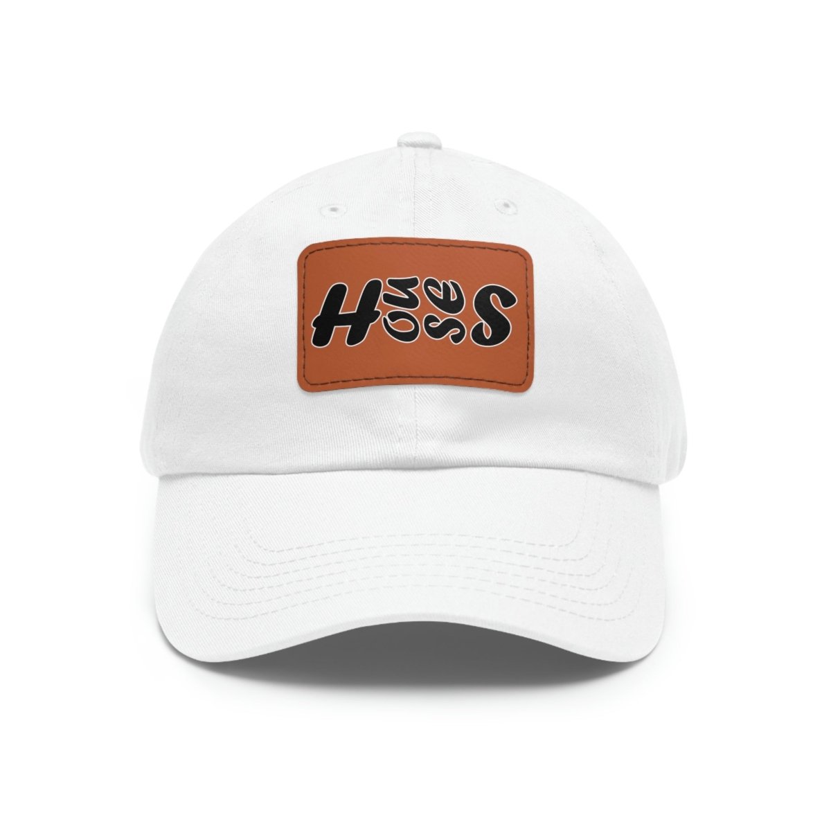 Houses Side - Scroll Bold Hat with Leather Patch - Hats | ShirtyAgents