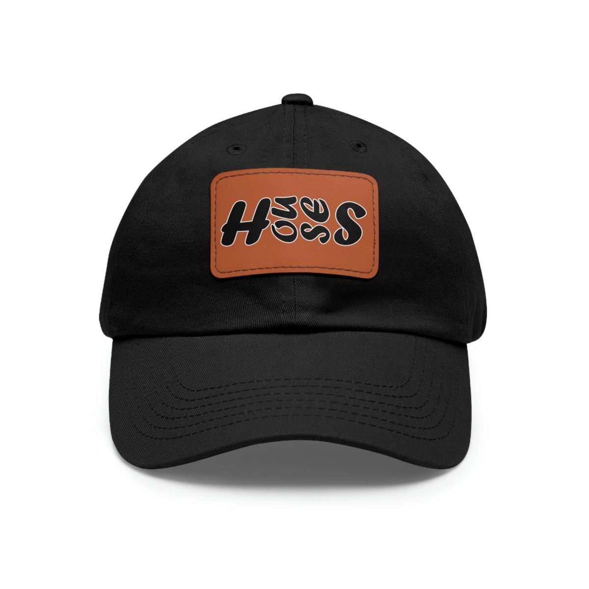 Houses Side - Scroll Bold Hat with Leather Patch - Hats | ShirtyAgents