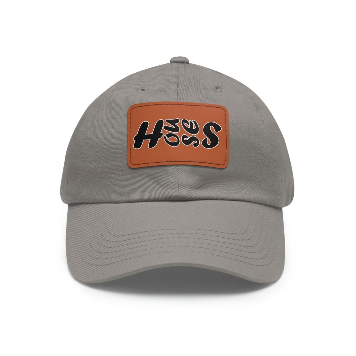 Houses Side - Scroll Bold Hat with Leather Patch - Hats | ShirtyAgents