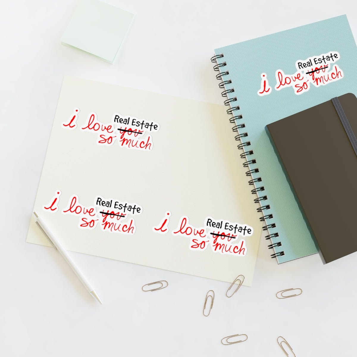 I Love Real Estate So Much Sticker Sheets - Paper products | ShirtyAgents
