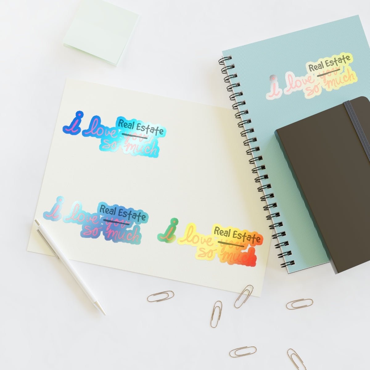 I Love Real Estate So Much Sticker Sheets - Paper products | ShirtyAgents