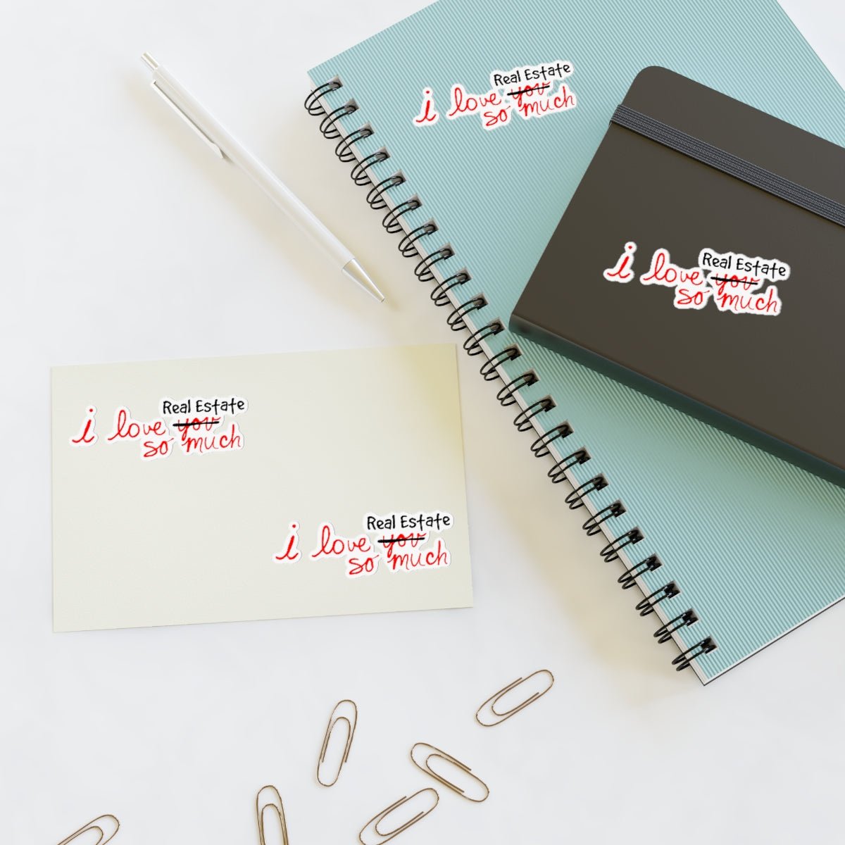I Love Real Estate So Much Sticker Sheets - Paper products | ShirtyAgents