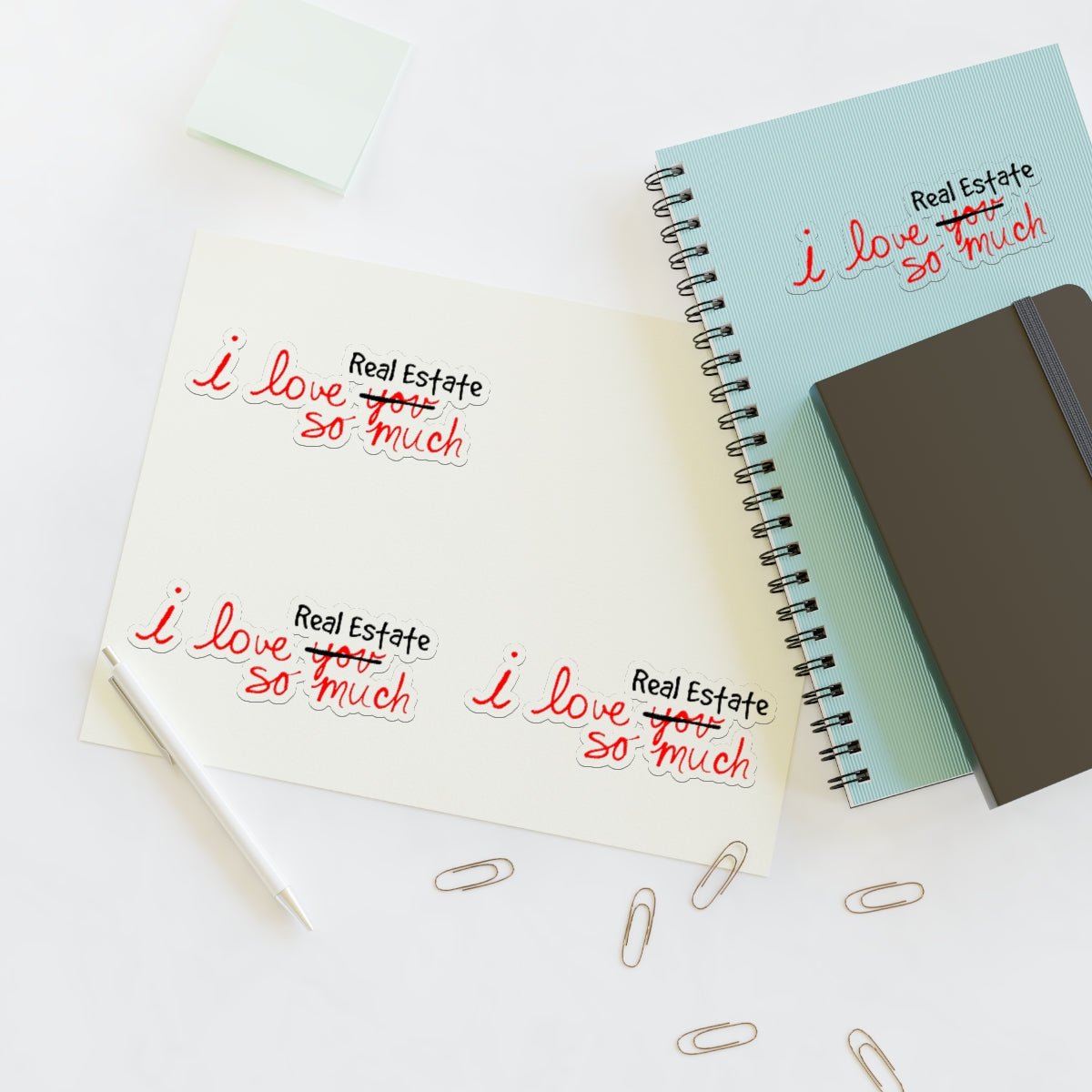 I Love Real Estate So Much Sticker Sheets - Paper products | ShirtyAgents