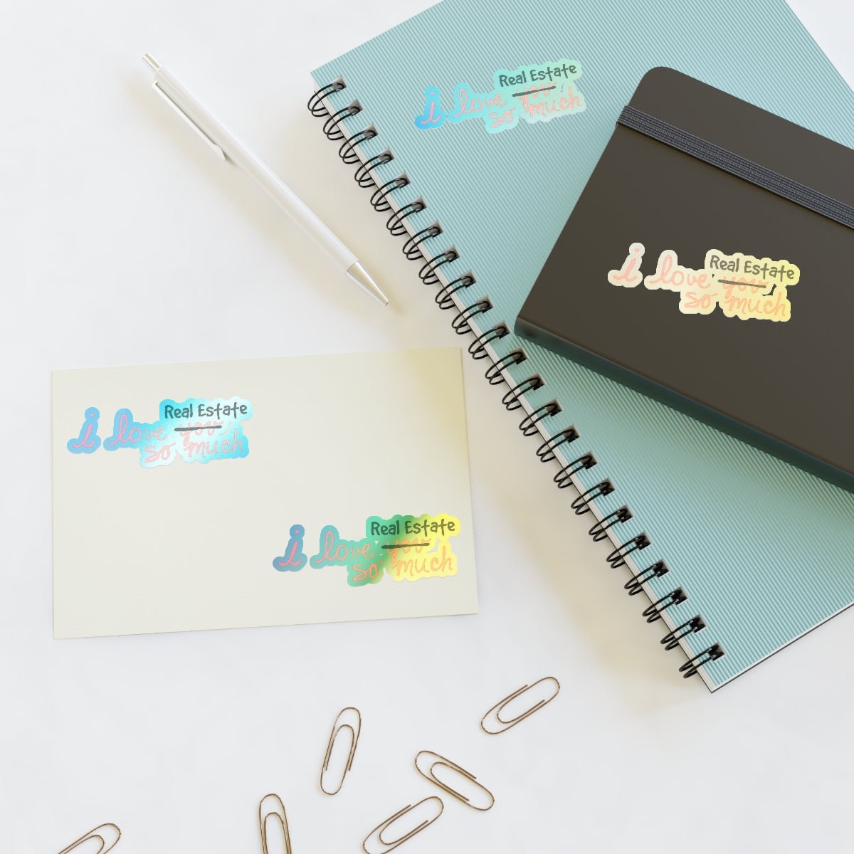 I Love Real Estate So Much Sticker Sheets - Paper products | ShirtyAgents
