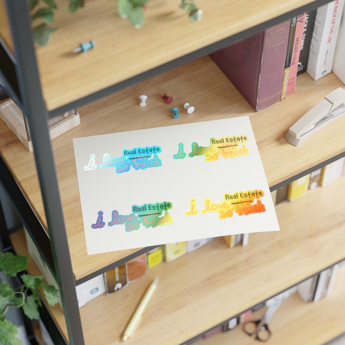 I Love Real Estate So Much Sticker Sheets - Paper products | ShirtyAgents